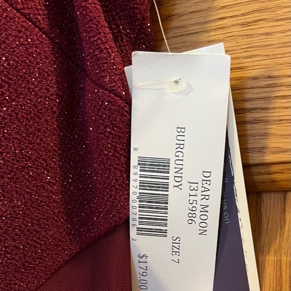 Dear Moon Burgundy Prom Dress - Picture 3 of 4